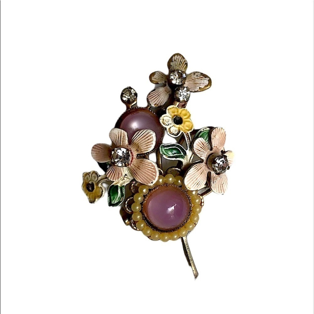 Vintage Floral Brooch